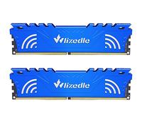 Wlizedle DDR4 2666MHz Memoria RAM 32GB Kit (2x16GB) CL19 U-DIMM Modulo di Memoria PC4-21300 288-Pin 1.2V 1Rx8 per Desktop Computer, Blu