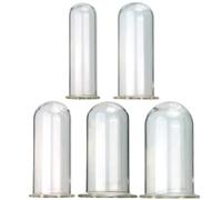 WLKJPP Confezione da 5 Set di Tappi di Testa in Vetro Cavo Tunnel Anale Aperto Dilatatore Dell'ano Spina Cava Dildo Plug Anale Giocattolo del Sesso per Peep Plug Anale Vaginale