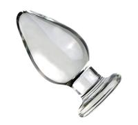 WLKJPP Enorme Vibratore Anale in Vetro Plug in Cristallo Liscio Plug Anale Perline Anali Super Grandi Butt Plug Dilatatore Ano Massaggiatore Prostatico Perline Anali Giocattolo del Sesso Anale,B