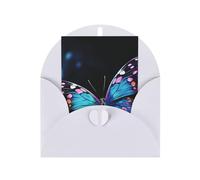 WLKSNBVD Biglietto di auguri con buste Affascinante farfalla Thinking of You Card 4x6 biglietti vuoti per compleanno baby shower congratulazioni matrimonio biglietti di ringraziamento per tutte le