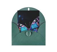 WLKSNBVD Biglietto di auguri con buste Affascinante farfalla Thinking of You Card 4x6 biglietti vuoti per compleanno baby shower congratulazioni matrimonio biglietti di ringraziamento per tutte le