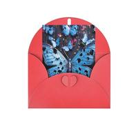 WLKSNBVD Biglietto di auguri con buste farfalla blu Thinking of You Card 4x6 biglietti vuoti per compleanno baby shower congratulazioni matrimonio biglietti di ringraziamento per tutte le occasioni