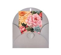 WLKSNBVD Biglietto di auguri con buste, motivo floreale, biglietto per pensare a te, 10 x 15 cm, biglietti vuoti per compleanno, baby shower, congratulazioni, matrimoni, ringraziamenti, tutte le