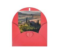 WLKSNBVD Biglietto di auguri con buste, paesaggio, albero, paesaggio, fattoria, pensare a te, biglietti vuoti per compleanno, baby shower, congratulazioni, matrimoni, biglietti di ringraziamento per