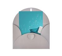 WLKSNBVD Biglietto di auguri con buste pianoforte su sfondo blu Thinking of You Card 4x6 biglietti vuoti per compleanno baby shower congratulazioni matrimonio biglietti di ringraziamento per tutte le