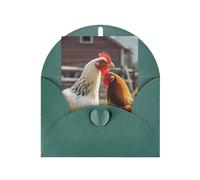 WLKSNBVD Biglietto di auguri con buste, polli e fattoria che ti pensa a te, biglietti vuoti per compleanno, baby shower, congratulazioni, matrimoni, ringraziamenti, tutte le occasioni