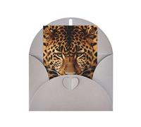 WLKSNBVD Biglietto di auguri con buste raffigurante un leopardo che pensa a te, 10 x 15 cm, biglietti vuoti per compleanno, baby shower, congratulazioni, matrimoni, ringraziamenti, tutte le occasioni