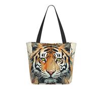 WLKSNBVD Borsa a tracolla da donna, borsa a tracolla per la spesa, anno della tigre con faccia di tigre