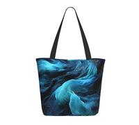 WLKSNBVD Borsa tote da donna borsa e borse tote spalla shopping bag in tessuto blu messenger bag