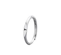 WLLDDDIU Anelli Aperti Regolabili con iniziale in Argento Sterling 925 da Donna, Anelli Sottili Impilabili con Alfabeto Az, Anelli con Sigillo con Lettera Semplice e Delicata, Gioielli per Matrimoni