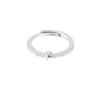 WLLDDDIU Anelli da Donna in Argento Sterling 925 con Lettera iniziale, Regolabili, Aperti, con Zirconi Cubici, Impilabili, con Alfabeto, Cerchietto, Fede Nuziale, Gioielli, Regali, Argento, Lettera