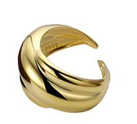 WLLDDDIU Anelli D'Argento,Anelli Regolabili Per Donna Grosso Argento Sterling 925 Esagerazione Lucida Semplici Anelli Di Eternità Anelli Di Fidanzamento Placcati In Oro Anelli Di Promessa Per