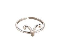 WLLDDDIU Anello con Costellazione Dei 12 Segni Zodiacali per Donna, in Argento Sterling 925, Aperto, Regolabile, Sottile, Impilabile, con Costellazione, Astrologia, Gioielli, Regali di Compleanno, A