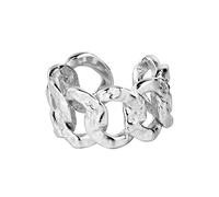 WLLDDDIU Anello In Argento 925 Da Donna,Anelli Regolabili Per Le Donne Grosso Bruciatura Rughe Argento Sterling 925 La Catena Anello Dito Indice Eternità Anelli Fedi Nuziali Anelli Di Promessa