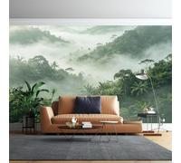 WLLDDDIU Carta da Parati Wety Tropical Pluviale Nebbiosa, Panoramica 3D personalizzata Autoadesiva Mural Peel And Stick Vinile Rimovibile Impermeabile per Soggiorno Camera da Letto Arredamento Casa