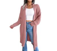 WLLDDDIU Pantalone da Donna Maglia Lunga A Maglia Largo, Copertura A Maniche Lunghe Oversize, Coatigan Morbido, Rilassato, Rilassato, Maglione A Maglia, Giacca Casual per Autunno Primavera, indossaz
