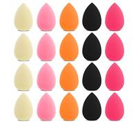 WLLHYF 20 Pezzi Mini Trucco Spugna Beauty Blender Polveri Morbide Sbuffi Pressati Colorati per Cipria Minerale Cipria Sfusa Cipria Corpo Fondotinta Bagnato Secco