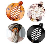 WLLHYF 3 pezzi di resina capelli clip banana capelli rotondo pesce clip Effortless bellezza Fishtail ampio pettine tonica plastica capelli pettini Accessori per capelli per le donne ragazze signore