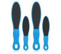 WLLHYF 4 pezzi di lima per pedicure double face, per la cura dei piedi, per piedi asciutti e screpolati (blu)