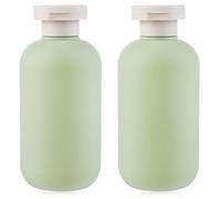 WLLHYF Bottiglie da spremere, confezione da 2 bottiglie vuote da 200 ml, ricaricabili, in plastica, con tappo a disco, accessori da viaggio per shampoo, creme, lozioni, balsamo