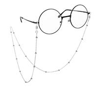 WLLHYF Catena di occhiali per le donne Catena di perle Occhiali Corda 1 supporto per cinturino in PC intorno al collo Lettura del sole da donna Catena per occhiali Gancio per occhiali Maschera