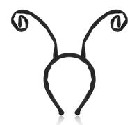 WLLHYF Cerchietto per capelli con antenna e farfalla, cerchietto per capelli con ape, per Halloween, cosplay, feste di Halloween, donne e uomini (nero
