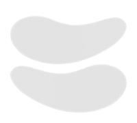 WLLHYF Cuscinetti riutilizzabili per ciglia in silicone sotto le alette oculari, cuscinetti isolanti per le ciglia inferiori, per la laminazione delle ciglia (bianco)