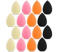 WLLHYF Set di 12 mini spugne per trucco, fondotinta per cipria, crema e ritocchi cosmetici (diversi colori