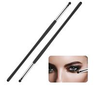 WLLHYF Set di 2 pennelli professionali per eyeliner, per trucco occhi, ultra sottili, kit di pennelli morbidi per trucco, ombretto, pennello stretto per ombretto, gel, polvere, crema, donne e ragazze