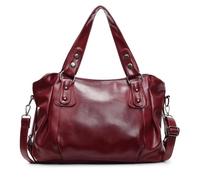 WLLJYSJZL Borsa a tracolla retrò per donne borse a spalla singola borsa alla moda per regalo, viaggi, lavoro, Vino rosso, Moda