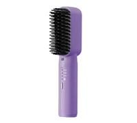 WLLKIY Mini Piastra for Capelli Senza Fili Pettine for Piastra for Capelli Portatile Spazzola for Lisciare i Capelli riscaldata Ricaricabile a Riscaldamento rapido fangzi (Color : Purple)