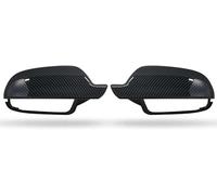 WLLLLa Auto Calotte Specchietti per Audi A4 B8.5 2011 2012 2013 2015-2016,Lato Specchietto Retrovisore Copertura Trim Auto Specchio Laterale Coperture Protezione,D-Carbon Fiber Pattern