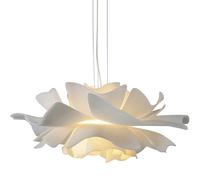 WLLWHF Lampadario Lampadario a sospensione in acrilico, lampadario con petali di fiori bianchi lattiginosi, lampada da soffitto for sala da pranzo, camera da letto