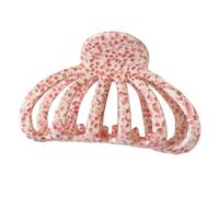 WLNEXT Fermaglio per capelli da ragazza, con motivo a coda di cavallo, per capelli ondulati rosa