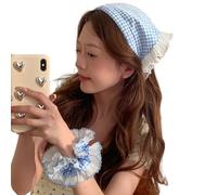 WLNEXT Foulard da viaggio per vacanze, elastici per Street Snap, sciarpa per capelli triangolare, copricapo primaverile, copricapo per feste