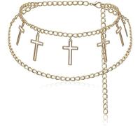 WLNEXT Nappe Catena Della Vita Lucente Lega Della Catena Del Ventre Cintura per Femminile Ragazze Punk Vita Decors Accessori Delle