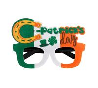 WLNEXT Patricks Day Irish Shamrock Green Four Leaf Clovers Leprechaun Costume Occhiali Foto Puntelli Occhiali St tre colori
