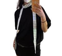 WLNEXT Sciarpa unisex alla moda, punk, a righe arcobaleno, lunga, stretta, bandana, multiuso, per tutte le età, verde chiaro, bianco, Azzurro e bianco., 4x180CM