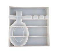 WLNEXT Vassoio di stoccaggio del cucchiaio Stampo in resina epossidica Stoviglie Rack Piastra Casting Stampo in Silicone