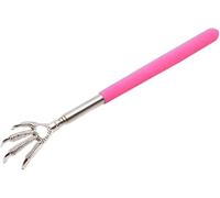 WLngtv Grattaschiena telescopico allungabile in acciaio inox a forma di artiglio di orso rosso rosa