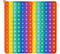 WLOWS Times Table Poppet 12x12, Moltiplication12x12, risorse di apprendimento Cento Board Sensory Bubble Popper, Stress Relief Fidget Toy Push Sensory Toy per Bambini e Adulti