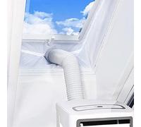 WlP Kit di Guarnizioni per Finestre AC per Condizionatore d'Aria Portatile Portatile E Asciugatrice, Protezioni per Il Ricambio d'Aria con Arresto dell'Aria Calda con Cerniera E Nastro Adesivo