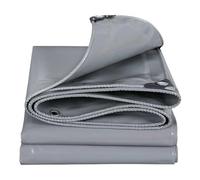 WLRHGl Telone di copertura, 1 x 3.5 m con occhielli, impermeabile, resistente agli strappi, stabilizzato ai raggi UV, lavabile, telo protettivo WLR010, Grigio