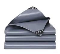 WLRHGl Telone in PVC impermeabile, 2 x 3.5 m con occhielli rinforzati per mobili, multiuso per coprire legna impermeabile occhiellato teloni PVC WLR010, Grigio