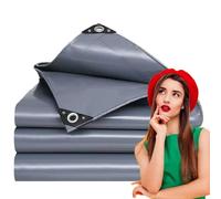 WLRHGl Telone per esterni, 2.5 x 4.5 m per Esterno in Rinforzato con Occhielli Copertura Impermeabile Telo di Protezione Pesante Antipioggia Copertura da Esterno PVC WLR010, Grigio