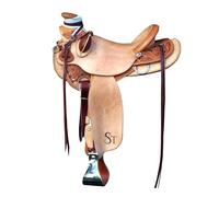 WLS-212 WLS-212 - Set di puntine per cavalli in pelle occidentale, testiera, collare e redini, da 35,5 a 45,7 cm