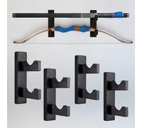 WLSANX Appendiabiti da parete, supporto per arco composto, adatto per organizzare accessori e attrezzature per archi e tiro con l'arco (2 paia)