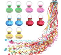 wlsvega 10 Pezzi Streamer Per Feste - Streamer da Lancio - Stelle Filanti Per Feste - Modello da Lanciare A Mano, Facile da Pulire,Ideale per Compleanni,Feste di Laurea e Altre Occasioni
