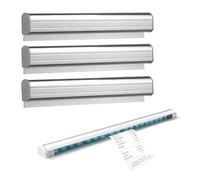 wlsvega 3 supporti per biglietti da ristorante - Receipt Holder - Barra per bonifiche gastronomiche - 30 cm, non necessita di foratura, adatto per ristoranti, caffetterie e cucine, utilizzabile come