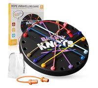 wlsvega Brainy Knots - Twisted Rope Puzzle Game - Rope Puzzle Game - Grande Gioco per Bambini e Adulti, Sfida A Dipanare la Corda per Allenare la Mente (con Borsa per Riporla)